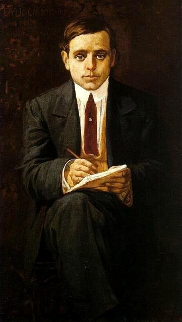 Portrait of caricaturist Emilio Cardoso Ayres by Henrique Bernardelli